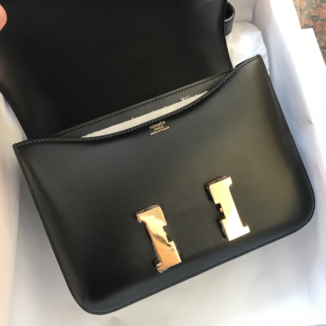 에르메스 콘스탄스18 블랙 금장